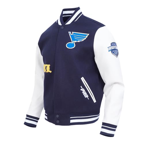 Image of Pro Standard Mens NHL Old English Varsity Jacket
