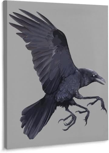 八咫烏 カラス ポスターアートパネル 壁の絵 壁掛け おしゃれ インテリア アートポスター 部屋飾り アートフレーム 装飾画 モダン キャンバス絵画 ソファの背景絵画 50×75cm(木製フレームなし)