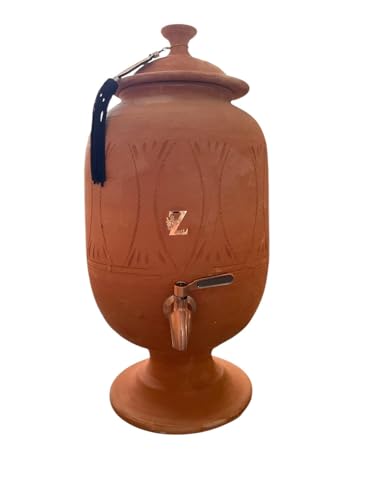 Jarre en terre cuite avec robinet pour boire une eau fraîche sans frigo