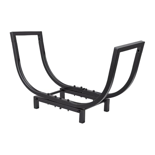Support à bois de chauffage compact grand format range-bûches en métal étanche avec accessoires
