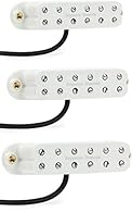 Single-coil-sized Humbucker Pickup Set with SJBJ-1b Bridge Pickup 2 x JBJ-1n Neck/Middle Pickups - White