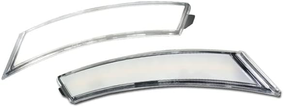 Car Light - CAN-bus Red Lens Red Full LED Front Side Marker Lights Wheel Arches Lights For 2006-2010 Pontiacs Solstice & 2007-2010 Saturn Sky (Clear Lens White)