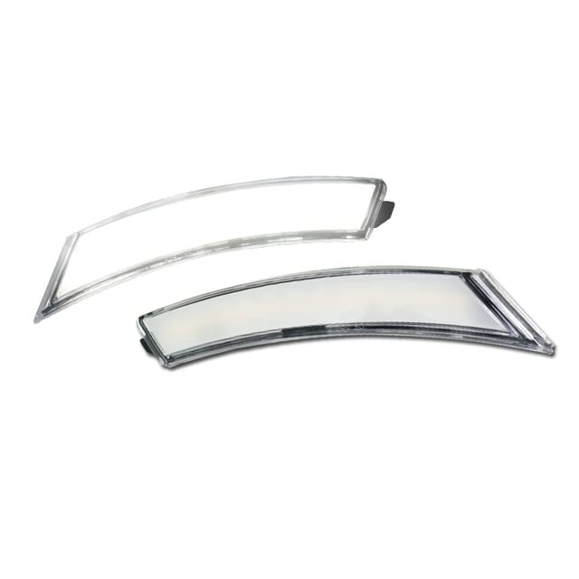 Car Light - CAN-bus Red Lens Red Full LED Front Side Marker Lights Wheel Arches Lights For 2006-2010 Pontiacs Solstice & 2007-2010 Saturn Sky (Clear Lens White)