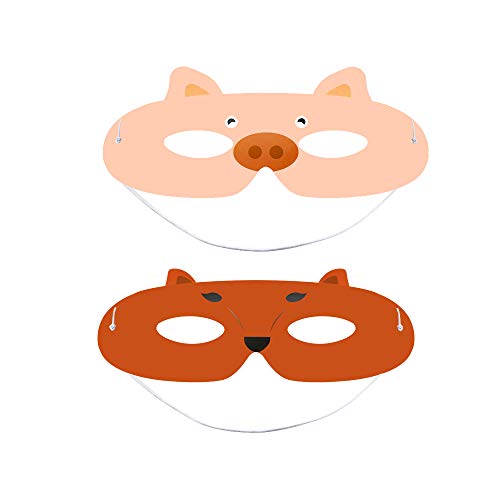 Wpxmer 40 Pack White Paper Eye Masks, Diy Blank Plain Masquerade Mask For Costume Party #TOP4