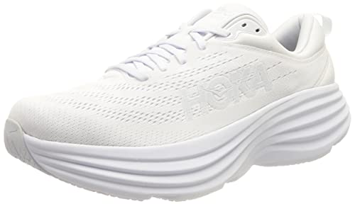 Hoka Womens Bondi 8 Running Shoe - White/White - Size 11