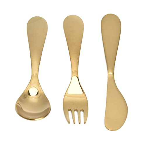 304 Stainless Steel Kitchen Flatware Set Fork, Spoon, Knife, Golden Cutlery Set, Gold