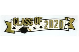 Class of 2020 Graduation 3D Title Sticker, Congrats Grad Photo Booth Props,...