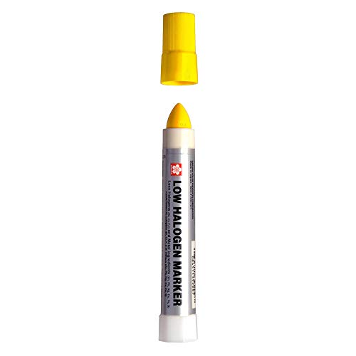 Sakura Low Halogen Marker Yellow marqueur industriel jaune pour surfaces sensibles