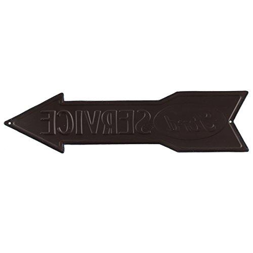 Open Road Brands Ford Service Arrow Embossed Metal Sign - Vintage Die Cut Ford Sign For Garage Or Man Cave #TOP2