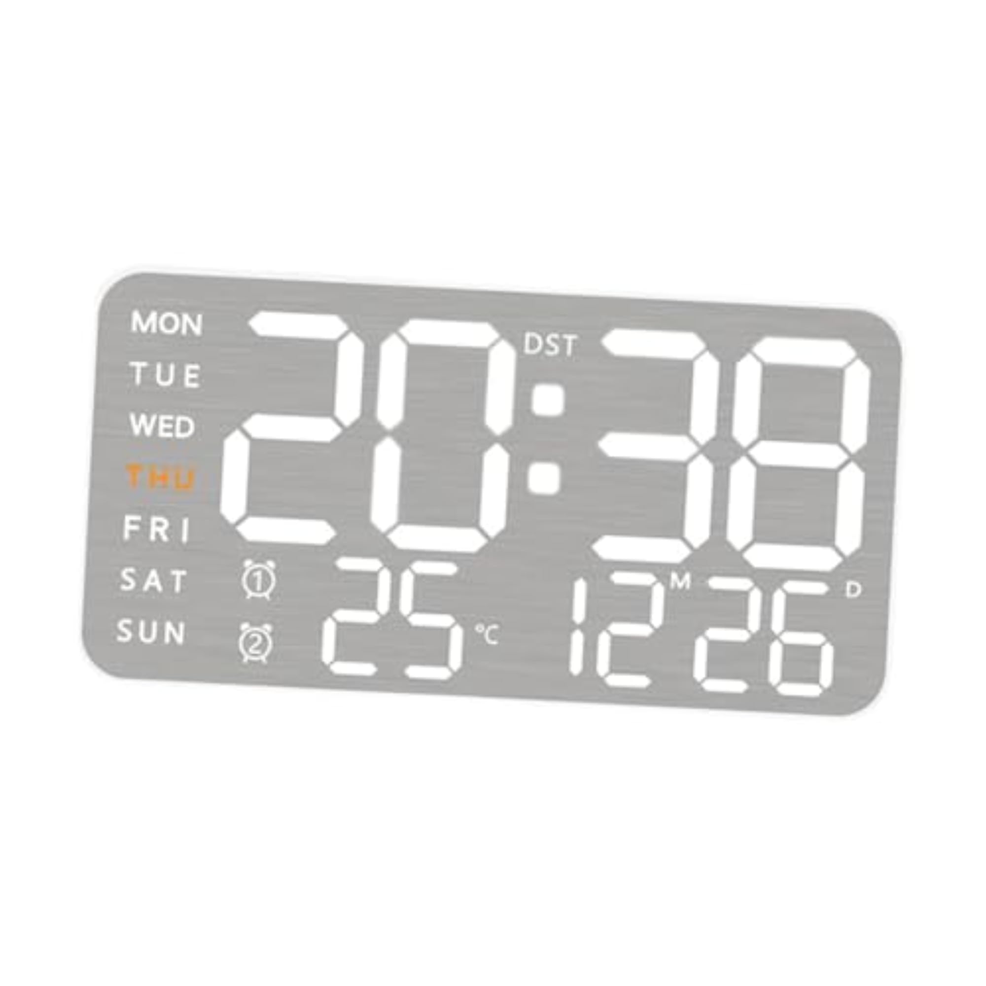 Digital Wall Clock with Week Month Date Display