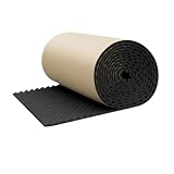 Tappetini Isolanti per Auto Pannelli Fonoassorbenti, Pannelli Acustici Barriere Acustiche Autoadesive Per Auto Studio Imbottitura Fonoassorbente Impermeabile(1M)