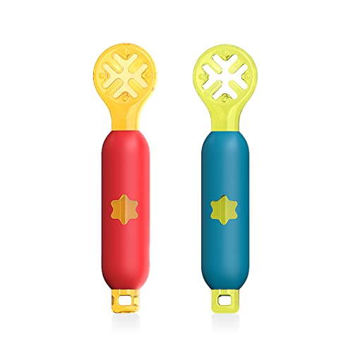 JUSONEY® Precucharas Bebe - Silicona Cuchara de Aprendizaje de dos Etapas,Ideal BLW Cubiertos Infantiles Cover