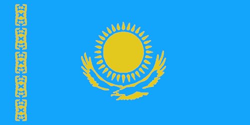 Drapeau Kazakhstan 1992 grand format anti-décoloration - 2