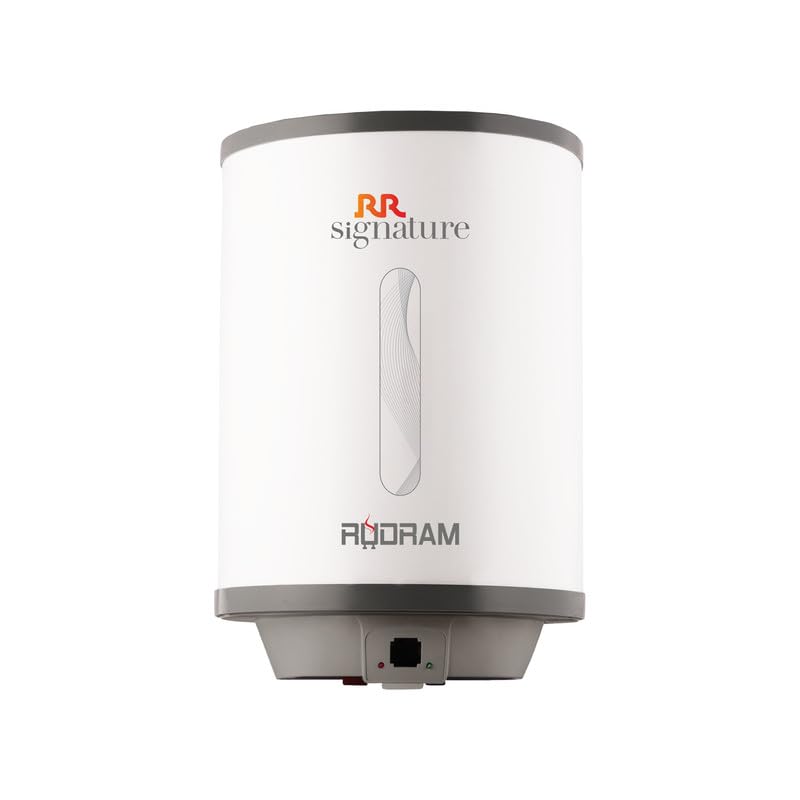 RR Signature Rudram 15L Water Heater for Home | Storage Geyser with Whirflow Technology | 100% Copper Heating Element| Rust & Shock Proof Body| 2 Year Warranty on Product & 8 Year Warranty on Tank RR Signature Rudram 15L Water Heater for Home | Storage Geyser with Whirflow Technology | 100% Copper Heating Element| Rust & Shock Proof Body| 2 Year Warranty on Product & 8 Year Warranty on Tank