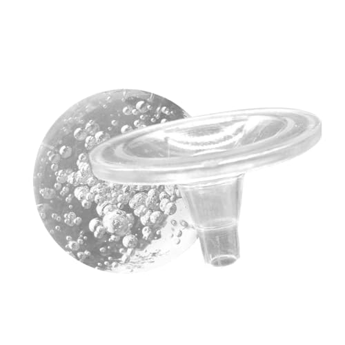 MUSISALY Decorative Crystal Ball Fountain Sphere 8cm Bubble Glass Water Fountain Ornament with Stand for Tabletop Feng Shui Indoor Water Feature