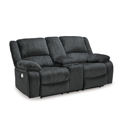 Signature Design by Ashley Draycoll Power Double Reclining Loveseat with