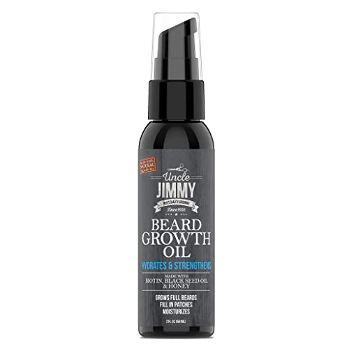 Uncle Jimmy Beard Growth Oil with Biotin | Natural Beard Care for Thicker, Fuller Healthier Beard | Men's Facial Hair Treatment for Grooming | Increases Thickness and Volume 2 Fl Oz - Image 6