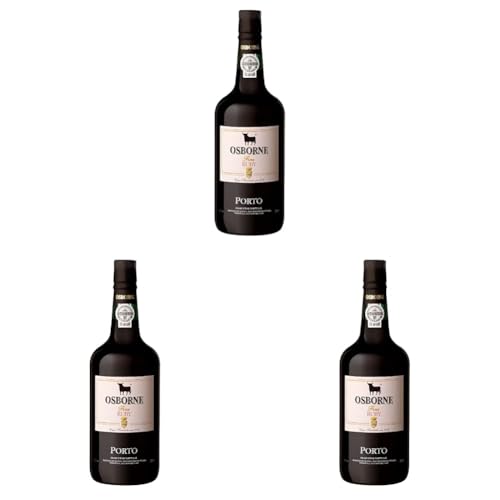 Ruby Porto Vino D.O. Oporto Osborne - 1 botella de 75 cl (Paquete de 3)