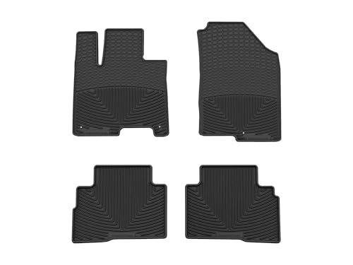WeatherTech All-Weather Floor Mats for Kia Sportage Hybrid 1st & 2nd Row (W626-W468), Black