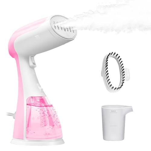 Image of Portable Hand Held Steamer for Clothes - 1350W Handheld Clothes Steamer, 15S Rapid Heating, Garment Wrinkle Remover Fastly Make Clothes Soft, Large-Capacity Iron for Hotels /Travel