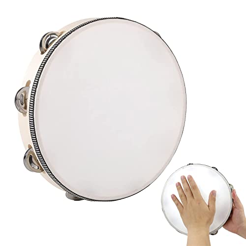 Norhogo Hand Held Tambourine Drum, tambourine, tambourines for adults professional mini tambourine, tambourine bells