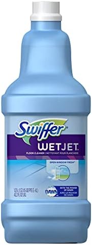 Swiffer FBA_23679CT WetJet Multi Purpose Solution, Open Window Fresh Scent, 42.3/1.25 oz/liter, Multicolor, 42 Fl