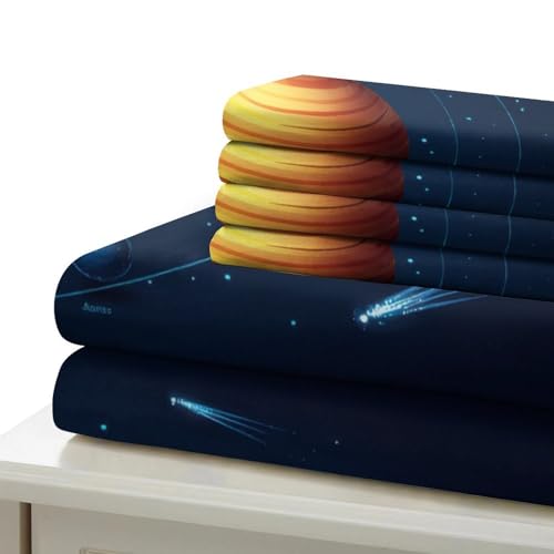 Parure de lit microfibre espace pour ados passionnés - 7