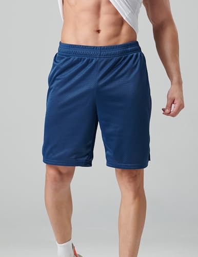 Image of Liberty Pro 5 Pack: Mens Athletic Shorts, 9 inch Mesh Basketball Shorts Men Active Gym Shorts with Pockets