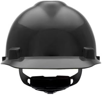 Miniatura 4 de MSA 495851 V-Gard - Casco de seguridad, con suspensión de trinquete Fas-Trac III, carcasa de polietileno, protección anti-impacto superior, correas