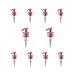 DOMPEL Pump valves, color rosa, thread 28/410, made with stainless steel springs and glass balls, Model 303-A1. (Pump heads only, bottles not included) (10)