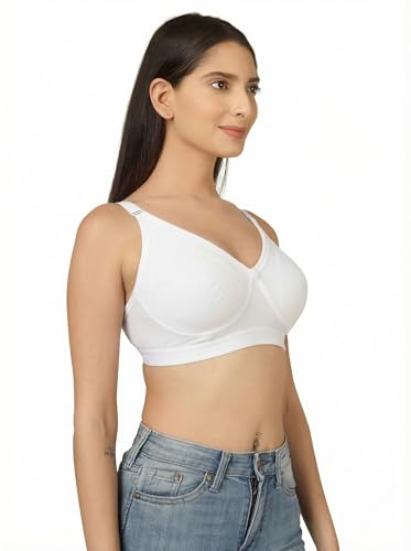 Image of Clothonics Womens Non-Padded Non-Wired Seamless Double Layered T-Shirt Bra