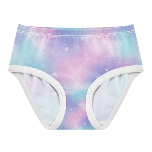 Pastel Galaxy Gradients Blue Toddler Girls Underwear, Cotton Underwear Girls, 2T–8 Years