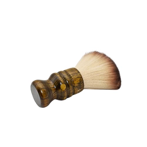 FONDOTIN ヘアカット用ソフトブラシ 耐久性毛取り清掃ブラシ フラット底置き可能 顔 首の抜け毛除去