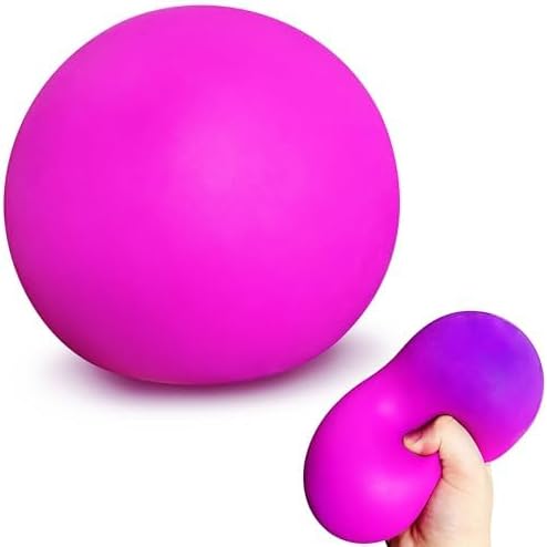 JIAHO Giant Squishy Stress Balls | For Adults, 4-Inch Jumbo, Sensory Balls