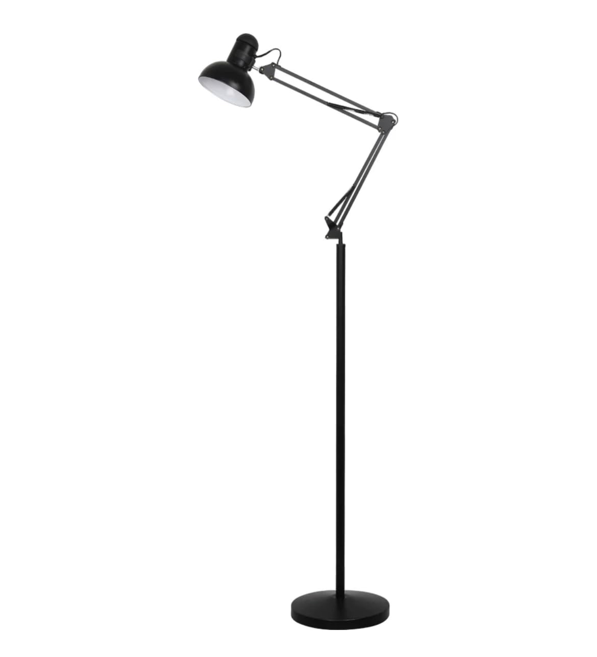 BEL AIR HOME - Lampada da Terra ANTIGONA Retro Vintage | Design Elegante e Flessibile | Compatibile E27 | Facile da Installare (NERO)