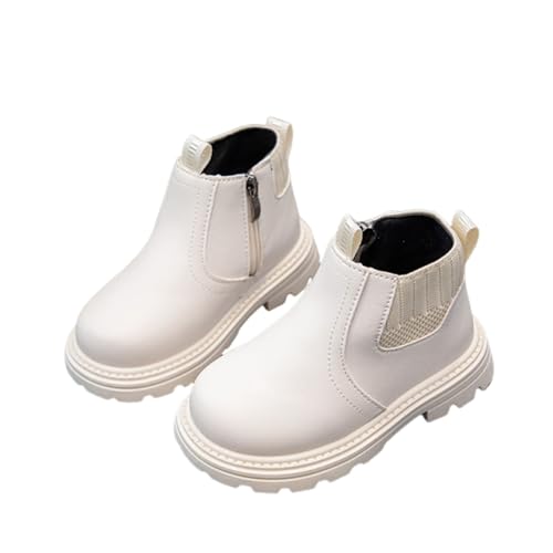 Girls Ankle Boots Comfortable Chunky Sole Soft Leather Shoes Winter Warm Solid Color Casual Booties2