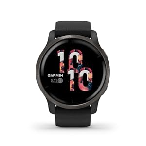 GARMIN Venu 2, Health Smartwatch, GPS, Ultrascherp, 1,3-inch AMOLED-Scherm, Fitness en Gezondheidsfuncties, 25 Sport…