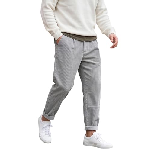 Pantalones de tela de pana para hombre perfectos para el tiempo libre diario