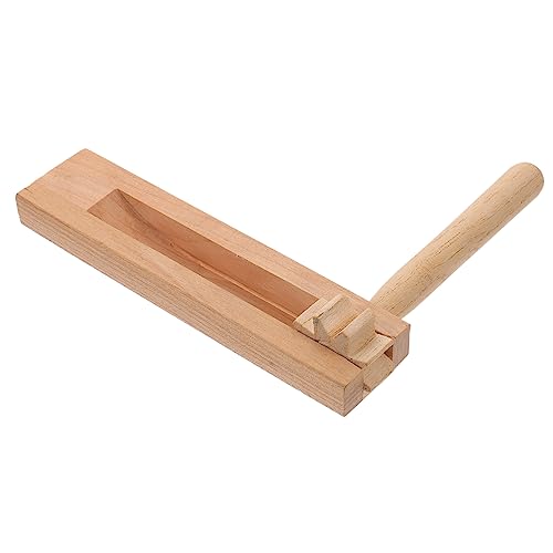 Abaodam Wooden Ratchet Noise Maker Castanet Musical Instrument for Party Fun Educational Montessori Sensory Boys