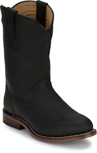 Justin Holland Women's Fashionable Leather Boots - Stylish, Comfortable Footwear for Everyday Wear