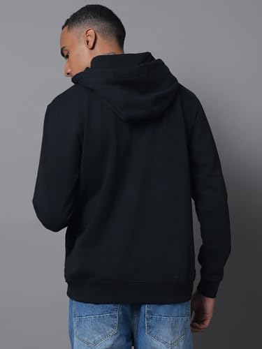 Image of HIGH Star Men's Cotton Hooded Neck Sweatshirt