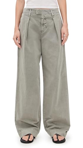 Women's Wide Pleat Chino Pants