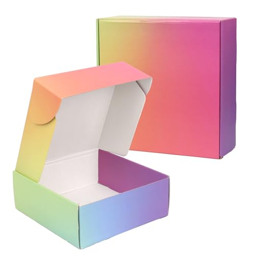 OUGEBOX - Cajas de envío (30 unidades, 20,3 x 20,3 x 7,6 cm), para pequeñas empresas, pequeñas cajas de envío