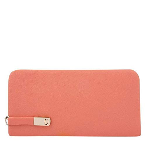 sp girls stylish wallet peach clutch