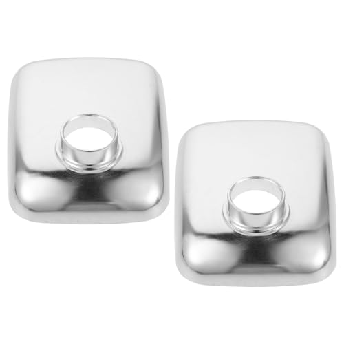 Ipetboom 2 Stück Fleischwolf Aufsatz Einfüllschale aus Aluminiumlegierung 20,8X14,5cm Geräumige Auffangschale für Elektrischen Fleischwolf Zubehör für Wurstfüller und...