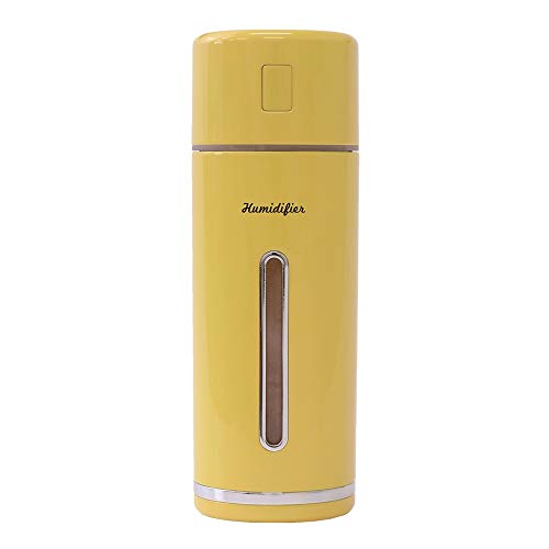 東洋ケース 加湿器MINI HUMIDIFIER レトロ パーマネントイエロー 5.4×5.4×15.2cm MHUM-RT-YE