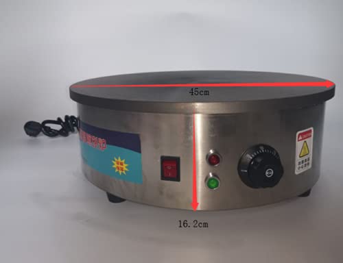 2800W Crepesmaker Crepesgerät Crepesplatte Crepeseisen Crepes 45cm Kreppmacher Crepespfanne 50-300℃ – Bild 8