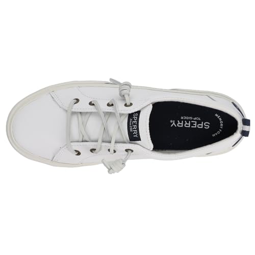 Sperry Womens Pier Wave LTT Lace Up Sneakers Shoes Casual - White - Size 9 W4