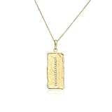 JEAN RACHEL JEWELRY Collier plastron en argent sterling plaqué or 14 carats avec tige ver...