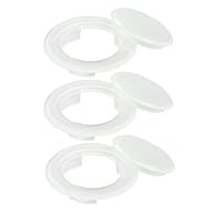 3 Stück Tischschirm Loch Ring mit Kappe Schirmloch Ring Tisch für Sonnenschirm Kunststoff Lochring Tisch 42 mm Innendurchmesser Sonnenschirmloch Tischdecke für Outdoor Terrasse Schirm Stecker